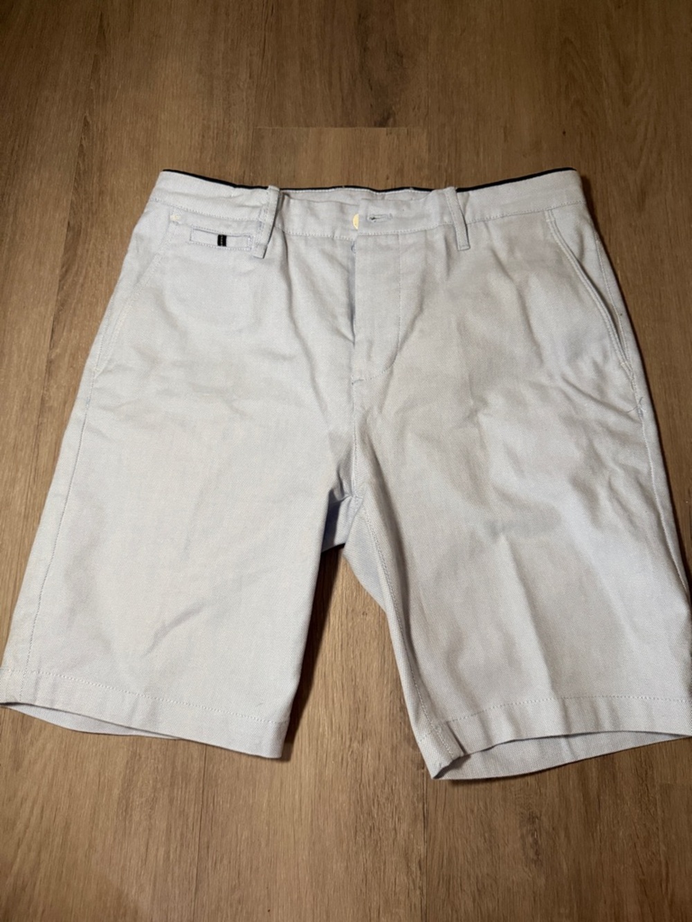 Zara Men's Light Blue Casual Shorts